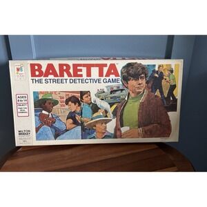Vintage 1976 Baretta Board Game Milton Bradley Complete Unpunched